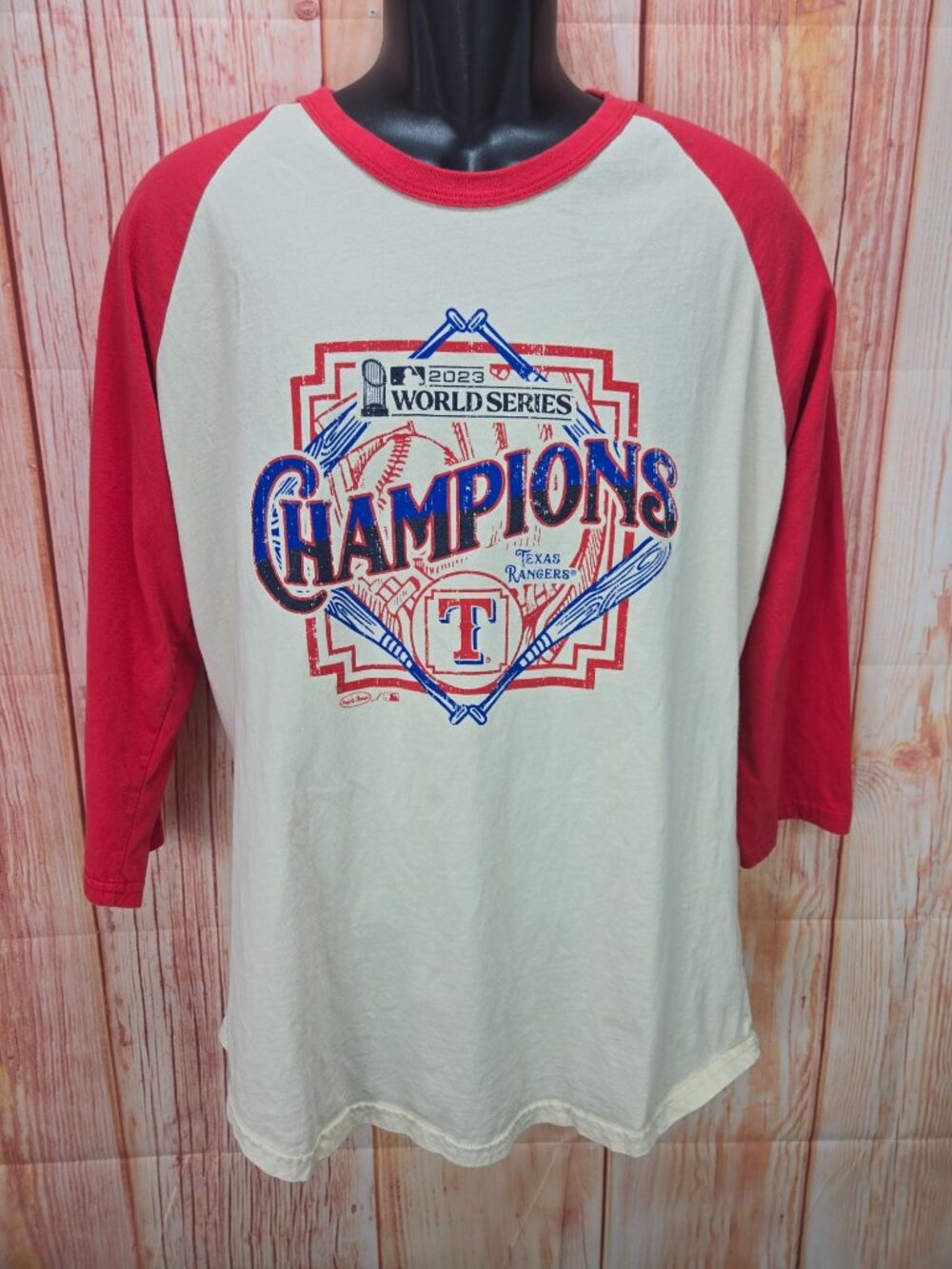 Texas Rangers Womens 2023 World Series Champions Shirt Large